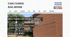 Desktop Screenshot of caseclosedbailbonds.com